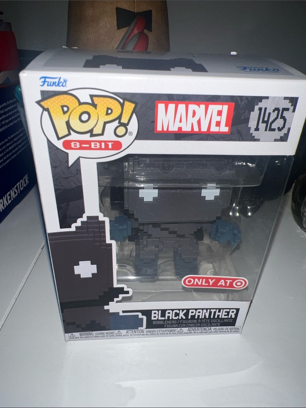 Funko POP! Marvel: 8-Bit Black Panther Figure - Special Target Edition